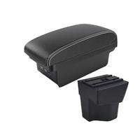 consola central coche Para KIA Para Rio 3 K2 X-line 2011 2012 2013 2014 2015 2016 Reposabrazos Accesorios Coche Almacenamiento Interior USB Apoyabrazos Caja(B Black white 3 USB)