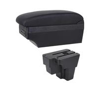 consola central coche Para KIA STONIC Para Rio Lx Para Cerato 2015-2021 Almacenamiento Central Puerto USB Reacondicionamiento Reposabrazos Apoyabrazos Caja(E Black Line)