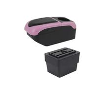 Consola Central Coche Para Octavia Para Mk3 Para A7 2014-2021 Caja Apoyabrazos Central Para Coche(Black-pink 6USB)