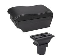 consola central coche Para Skoda Para Citigo Reposabrazos Caja Almacenamiento Coche Portavasos Accesorio(E2 White Line)