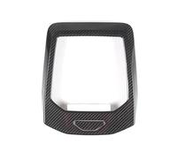 Consola Central Cubierta Panel Para BMW Serie 5 G60 2024-2026 Panel Cambio Control Central Coche Cubierta Decorativa Modificación Interior(Black carbon fiber)