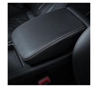 Consola Central Cubierta Panel Para Q5 2017-2024 Almohadilla De Cuero Protección Caja Apoyabrazos Central(Black white line)