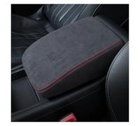 Consola Central Cubierta Panel Para Q5 2017-2024 Almohadilla De Cuero Protección Caja Apoyabrazos Central(Suede red line)