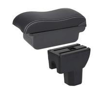 Consola central de cuero con espacio de almacenamiento de doble capa, reposabrazos de coche, caja de almacenamiento automático, soporte de brazo, detalles interiores, pieza de reajuste, para Suzuki