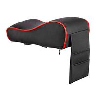 Consola Central del reposabrazos Universal, Almohadilla de reposabrazos de coche con memoria suave, almohadilla de caja de pasamanos de coche de cuero de PU soporte de codo antifatiga para coche