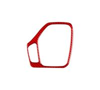 Consola Central Tapizado interior Adhesivo Fibra Carbono Para El Panel La Palanca Cambios Para Cherokee 2014-2018, Decoración Interior(Red)