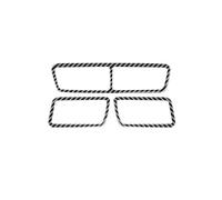 Consola Central Tapizado interior Embellecedor De Fibra De Carbono La Rejilla De Ventilación Para Passat CC 2012-2018, Panel Decorativo Interior