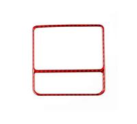 Consola Central Tapizado interior Embellecedor Ventilación Fibra Carbono Para Golf 8 2021-2023, Decoración Interior, Marco Salida Aire De La Trasera(Red)