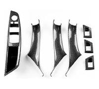 Consola Central Trim Para BMW 520i 523i 525i 528i 530i F10 F11 Serie 5 Tirador Manija Panel Puerta Pasajero Con Volante Izquierda Derecha(Lhd Carbon Pattern)
