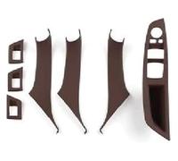 Consola Central Trim Para BMW 520i 523i 525i 528i 530i F10 F11 Serie 5 Tirador Manija Panel Puerta Pasajero Con Volante Izquierda Derecha(Rhd Brown)
