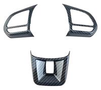 Consola Central Trim Para MG5 Para MG6 Para MG HS Y ZS Pegatinas Decorativas Botones Interiores Volante(Black)