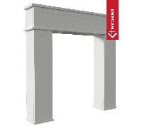 Consola chimenea TWIST blanco