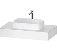 Consola Collection One de Duravit, 1000x550x170mm, con recorte central, QA4801018180000, Color: Blanco Mate