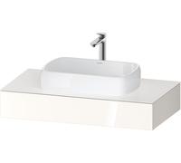 Consola Collection One de Duravit, 1000x550x170mm, con recorte central, QA4801022220000, Color: Blanco brillo intenso