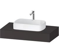 Consola Collection One de Duravit, 1000x550x170mm, con recorte central, QA4801080800000, Color: supermercado de grafito