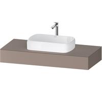 Consola Collection One de Duravit, 1200x550x170mm, con recorte central, QA4802043430000, Color: Basalto mate