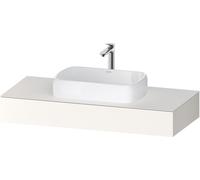 Consola Collection One de Duravit, 1200x550x170mm, con recorte central, QA4802084840000, Color: Supermatt blanco