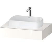 Consola Collection One de Duravit, 800x550x170mm, con recorte central, QA4800022220000, Color: Blanco brillo intenso