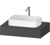 Consola Collection One de Duravit, 800x550x170mm, con recorte central, QA4800049490000, Color: Grafito mate