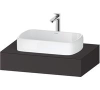 Consola Collection One de Duravit, 800x550x170mm, con recorte central, QA4800080800000, Color: supermercado de grafito