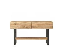 Consola con 2 puertas abatibles y 1 estante en decoración de pino atlántico - l138,8 cm 75.7 cm