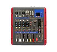 Consola de Audio Mezclador de Sonido Estéreo, Mesas de mezclas de estudio, mezclador de sonido de efectos profesionales de 4 canales, mezclador de audio de potencia de sonido de DJ, controlador de int