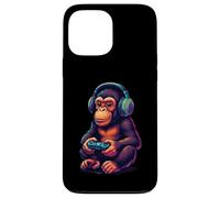 Consola de chimpancé Divertido Video Games Graphic Player Modo Carcasa para iPhone 13 Pro Max