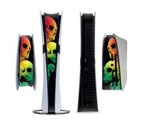 Consola de fibra de carbono del medio de la tira de la etiqueta engomada para PS5 Pro Consola del panel medio de la película protectora de la tira de la etiqueta engomada para PS5 Pro (PS5CQ-Pro-0057)