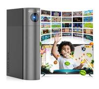 Consola de juegos AR por movimiento infantil: juegos de vídeo Plug & Play para juegos activos en el interior de momentos de placer en familia y fiestas - Regalo para niños y niñas de 3+ (negro + gris)