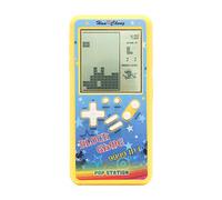 Consola de Juegos de Bloques Retro Consola de Juegos de Ladrillos con Carcasa de Color y Pantalla Grande con tecnología Build 23 y con un Cuerpo pequeño (Amarillo)