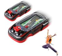 Consola de Juegos de Carreras portátil portátil con Volante y música, Juguetes Familiares interactivos para niños, niños y niñas, educativa lógica y Entrenamiento de atención(Negro)
