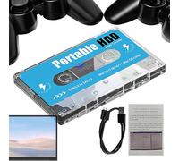 Consola de juegos de casete retro - de TV Plug and Play con más de 60000 juegos integrados, 70 emuladores clásicos | Barra multimedia de salida 4K para entretenimiento en casa, nostalgia de