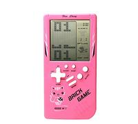 Consola de Juegos de Ladrillos de Pantalla Grande Retro 9999 en 1 Tanque/Carreras/Disparos Juego de Rompecabezas Informal dificultad/Velocidad Ajustable pequeños Mejores Regalos (Rosa)