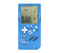 Consola de Juegos de Ladrillos de Pantalla Grande Retro 9999 en 1 Tanque/Carreras/Disparos Juego de Rompecabezas Informal dificultad/Velocidad Ajustable pequeños Mejores Regalos (Azul)