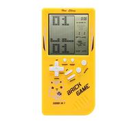 Consola de Juegos de Ladrillos de Pantalla Grande Retro 9999 en 1 Tanque/Carreras/Disparos Juego de Rompecabezas Informal dificultad/Velocidad Ajustable pequeños Mejores Regalos (Amarillo)