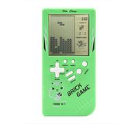 Consola de Juegos de Ladrillos de Pantalla Grande Retro 9999 en 1 Tanque/Carreras/Disparos Juego de Rompecabezas Informal dificultad/Velocidad Ajustable pequeños Mejores Regalos (Verde)