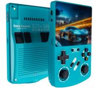Consola de juegos de mano, R40XX 128G sistema de juegos retro para LINUX para Arcade de dos jugadores, juegos multijugador de dientes azules, 4.2 pulgadas (azul)