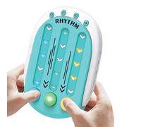 Consola de juegos de ritmo, máquina de juego de ritmo - Máquina de juegos de pensamiento,Juego de consola de empuje interactivo, máquina de juegos de portátil con música y luz para niños