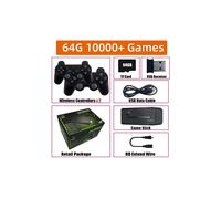 Consola de juegos multi-emulador para pantallas 4K HD, 64 GB, más de 10 000 juegos retro, mandos inalámbricos 2.4G.