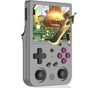 Consola de juegos portátil 4452 juegos integrados con tarjeta 64G, sistema operativo dual Android 11 + Linux compatible con 5G WiFi 4.2 Bluetooth, lucha en línea, transmisión y HDMI ( Size : Grau )