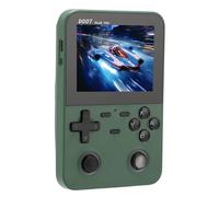 Consola de Juegos Portátil D007, Consola de Juegos Retro con Pantalla a Color de Código Abierto y Accesorios de Disparo de Teclas de Dirección Cruzada (Green)