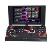 Consola de juegos portátil de arcade con pantalla HD de 17.5 pulgadas, 26800 en 1, Pandoras Box DX, máquina de videojuegos portátil de doble reproductor para entretenimiento en el hogar (azul 26800