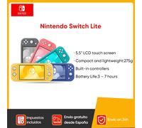 Consola de juegos portátil Nintendo Switch Lite, liviana y portátil, controlador Joy Con integrado, opción de varios colores Green