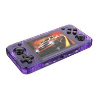 Consola De Juegos Portátil R36H Retro-Equipada con Sistema Linux De Código Abierto, Pantalla IPS De 3,5 Pulgadas, Construida En Más De 20.000 Juegos Clásicos-Purple||128GB