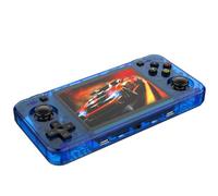 Consola De Juegos Portátil R36H Retro-Equipada con Sistema Linux De Código Abierto, Pantalla IPS De 3,5 Pulgadas, Construida En Más De 20.000 Juegos Clásicos-Blue||128GB