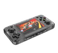 Consola De Juegos Portátil R36H Retro-Equipada con Sistema Linux De Código Abierto, Pantalla IPS De 3,5 Pulgadas, Construida En Más De 20.000 Juegos Clásicos-Black||128GB