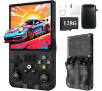 Consola de Juegos portátil Retro R36Max, Tarjeta TF integrada de 128 GB, Sistema Linux de código Abierto, Pantalla IPS OCA HD MIPI de 4 Pulgadas, Consola de Videojuegos portátil