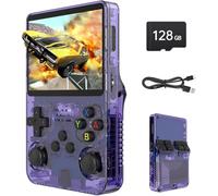 Consola de Juegos portátil Retro R36S, con Pantalla IPS de 3,5 Pulgadas, 128 GB, más de 40.000 Juegos, Compatible con múltiples emuladores - Púrpura