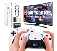Consola de Juegos Retro 2025 Upgraded Consola Retrogaming 20.000+ Juegos Clásicos, con 2 mandos inalámbricos HDMI para TV Plug & Play, regalo para familia y adultos