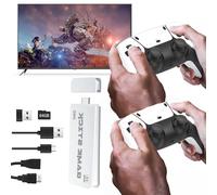 Consola de juegos retro, Consola Retro Pro más de 20000 juegos clásicos incorporados, Consola Retro con 23 emuladores y controlador inalámbrico dual 2.4G, Plug & Play Game Stick 64GB, Videoconsola HDM
